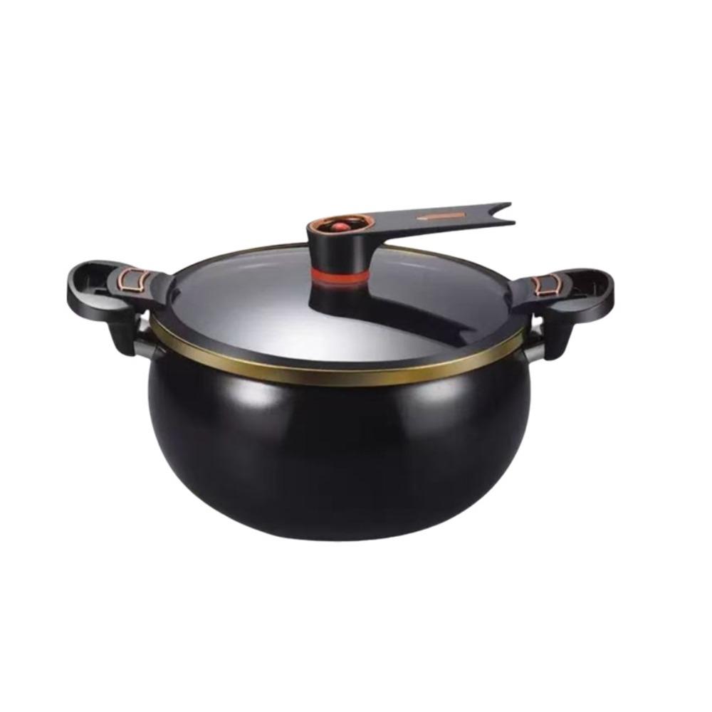 Large Capacity Stew Pot Non-Stick Soup Pan Practical Chubby Micro-Pressure Pot Induction Cooker