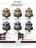Ornamento Vaso del Tesoro Yuanbao della Fortuna: Decorazione Desktop Retrò per Attirare Ricchezza
