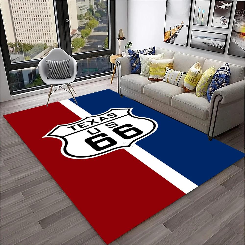 Mother Road,Historic Route 66,mãe estrada Carpet Rug for Home Living Room Bedroom Sofa Doormat Decor,Area Rug Non-slip Floor Mat