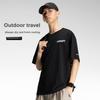 Li-Ning Outdoor Quick-Dry Cool Ice Feel Comfortable Loose Round Neck Short Sleeve T-Shirt Unisex Tops Black ATSW045-2