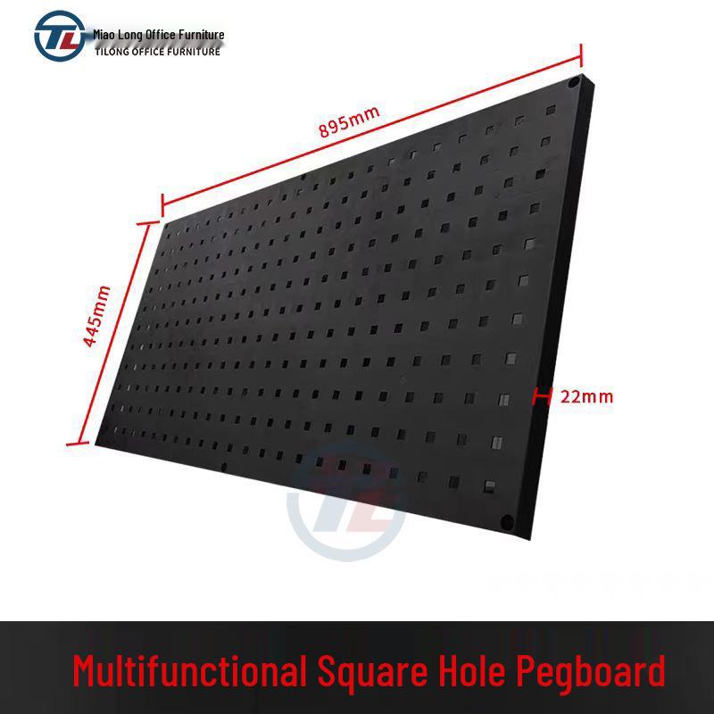 Plastic Pegboard Hooks with Square Hole - Wall-Mounted Tool Rack and Storage Shelf for Hardware Display