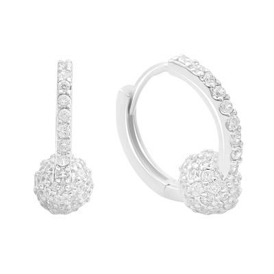 Silver Earrings with Cubic Zirkonia (2192992)