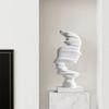Moderne Abstrakte Menschliche Harzskulptur, Kreatives Kunstornament für TV-Schrank, Wohnzimmer Büro Schreibtisch Dekor, Minimalistisches Geschenk