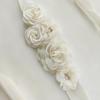 Orange-Beige Handmade Pearl Rose Waist Belt for Bridal Dress Photoshoot