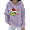 Women's Christmas  Hoodie Funny Cute Christmas Holiday Sweatshirt Pullover