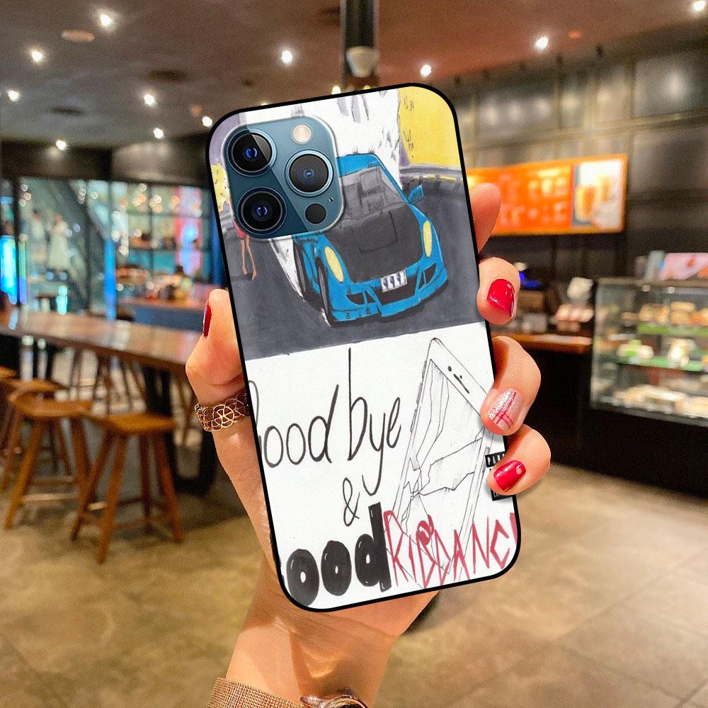 

Мягкий чехол для телефона iPhone 11 12 Pro Max XR 7 8 Plus X XS 6 6S 5 5S SE 2020, противоударный чехол, тонкий чехол Rap Juice Wrld Singer iPhone 11