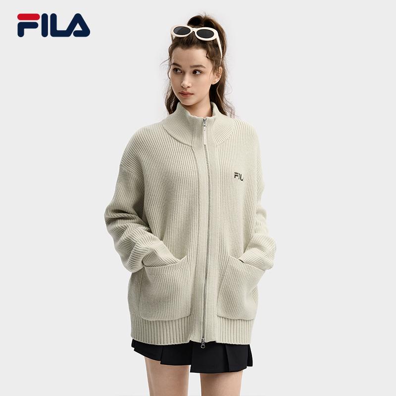 FILA Original Casual Fashion Sports Versatile Soft Comfortable Loose Knit Sweater Unisex sweater F51U549405FBG