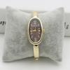 Lightweight Luxury Bracelet Watch Gold/Silver Oval Dial Wristwatch Roman Dial Elegant Quartz Watch for Women