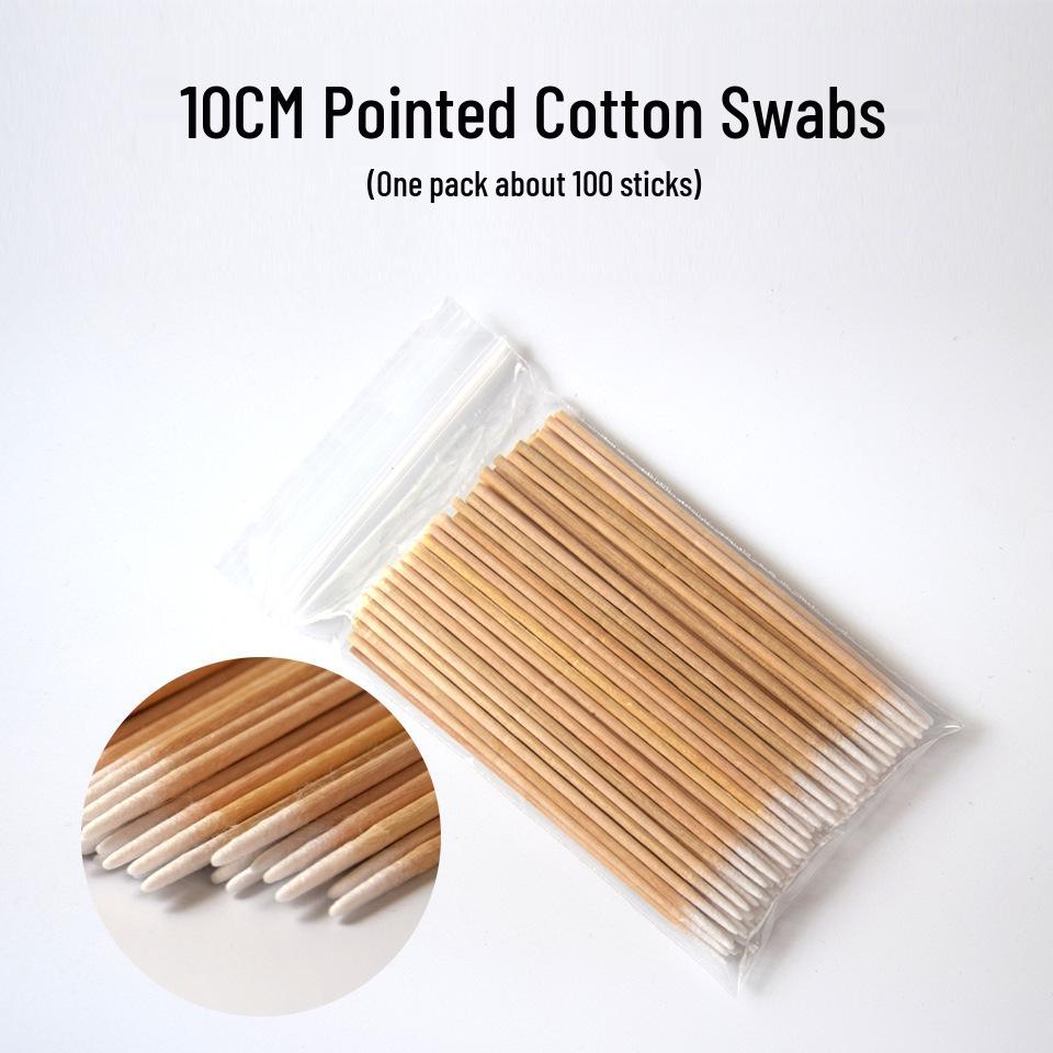 Disposable Pointed Tip Cotton Swabs for Cosmetic Tattooing and Makeup Cleaning