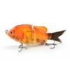 125Mm Plastic Silk Tail 2 Sections Sunfish Simulation Multi-Section Bait S Type Flexible Underwater Swimming Luya Bait