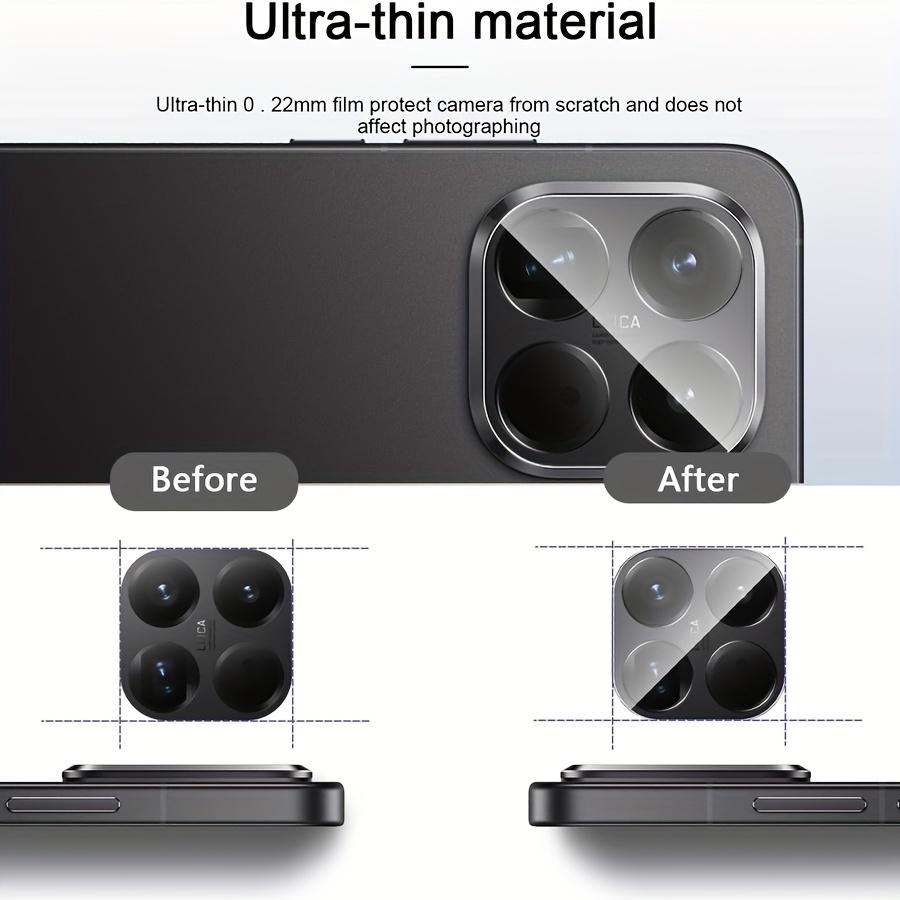 2 Pack For Xiaomi 15T Xiaomi 15T Pro Tempered Glass Camera Lens Protector, 9H Hardness Scratch-Proof Camera Protective Film, HD Clear Glass