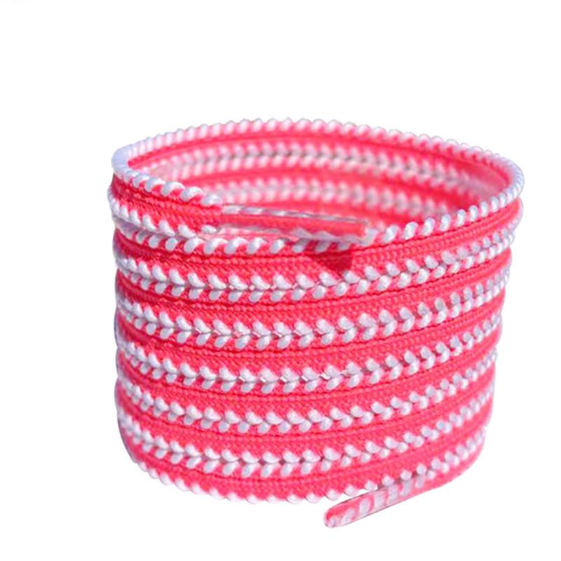 Lacci per Scarpe da Ginnastica Multicolore Antiscivolo Dentellati Tela Nero Bianco Lacci Scarpe da Corsa Donna Uomo Sportivo Casual Scarpe in Rete Lacci