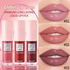 1PC Monochrome Shine Lip Gloss Lipstick - Shine Pink Gel Formula, Shine Lip Glaze, Contains Glitter, Instantly Create Glamorous Makeup