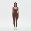 New Thread Tight Fitting Abdominal Jumpsuit Seamless Elastic Fitness Running Sports Jumpsuit Set For Women
