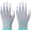 Anti-Static White Carbon Fiber Nylon PU Coated Gloves - Dust-Free, Wear-Resistant, Protective & Labor-Safe