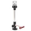 12in LED Fold Down 360 Degree All Round Anchor Navigation Light Stern Pole Lamp with Aluminum Alloy Base for Fishing