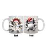 3D Gingerbread Man Gingerbread Penguin Snowman Christmas Ceramic Coffee Mark Mug Butt