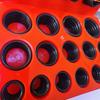 Nitrile O-ring Repair Kit: Red, Yellow, Blue Gaskets in Boxed Set