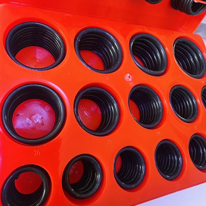 Nitrile O-ring Repair Kit: Red, Yellow, Blue Gaskets in Boxed Set