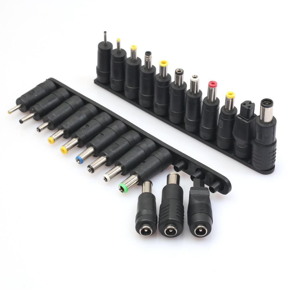 23Pcs Universal DC Power 5.5 x 2.1 Jack Female to Male Power Connector Adapter for Laptop