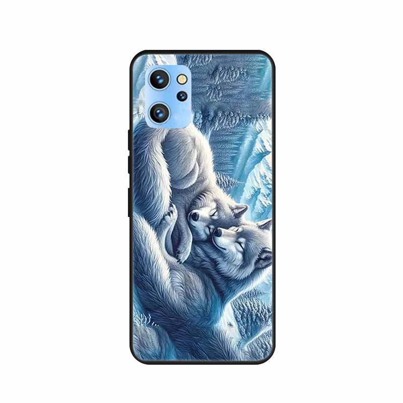 Etui do telefonu Umidigi A13 Pro 2022 Kwiaty Czarny Silikonowy Tylny Pokrowiec Miękki Pokrowiec TPU Do Umidigi A13S Etui A 13 S Coque Funda Torba