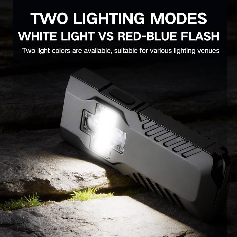 Portable Keychain Outdoor Lighting - Mini High Brightness Rechargeable Cycling Light for Night Use