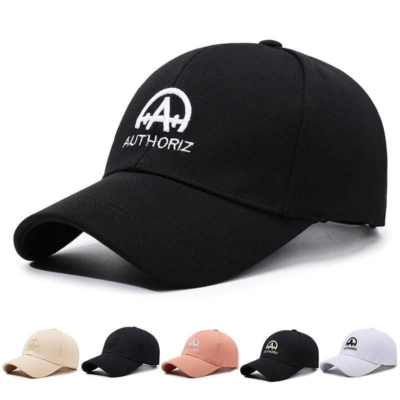 Authoriz Letter Embroidery Baseball Cap Outdoor Breathable Sun Hat Protection