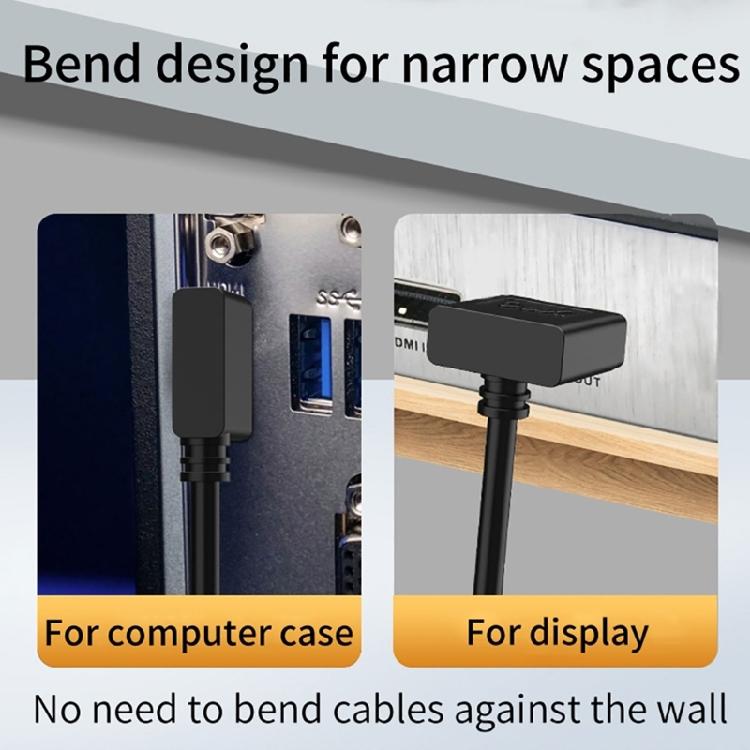 Molded Strain Relief DisplayPort Cable with Male-to-Male Ends, DisplayPort 1.4 Support, and Direct Video Transmission