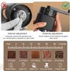 Protable Manual Coffee Grinder - 95 Ceramic Burr Adjustable Coarse to Fine 30g Beans & 80ml Powder Detachable Handle