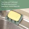 Silikon Seifenschale Seifenspender Schräg ablaufend Seifenbox Badezimmer Bad Seifenaufbewahrungshalter Küche Schwammaufbewahrungsregal