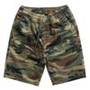 Shawn Yue Men's Loose Straight Camo Cotton Shorts - Elastic Waist, Casual Retro Design.