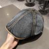 Retro Newsboy Cowboy Hat Unisex Spring Summer Versatile Reversible Sun Travel Snapback Cap All Match