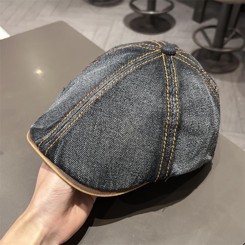 Retro Newsboy Cowboy Hat Unisex Spring Summer Versatile Reversible Sun Travel Snapback Cap All Match