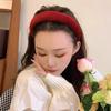 Christmas Theme Red Headband for Women Girl Non-Slip Festival Headband Makeup Hairhoop Soft Sponge Hairband Accessories