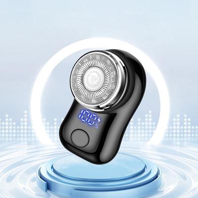 Mini rasoio elettrico con display digitale Rasoio elettrico tascabile IP67 Impermeabile Type-c Borsa a ricarica rapida Rasoio Barba Trimmer Macchina da barba