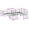 7 Piece Garden Sofa Set Pressure Treated Pine Wood
