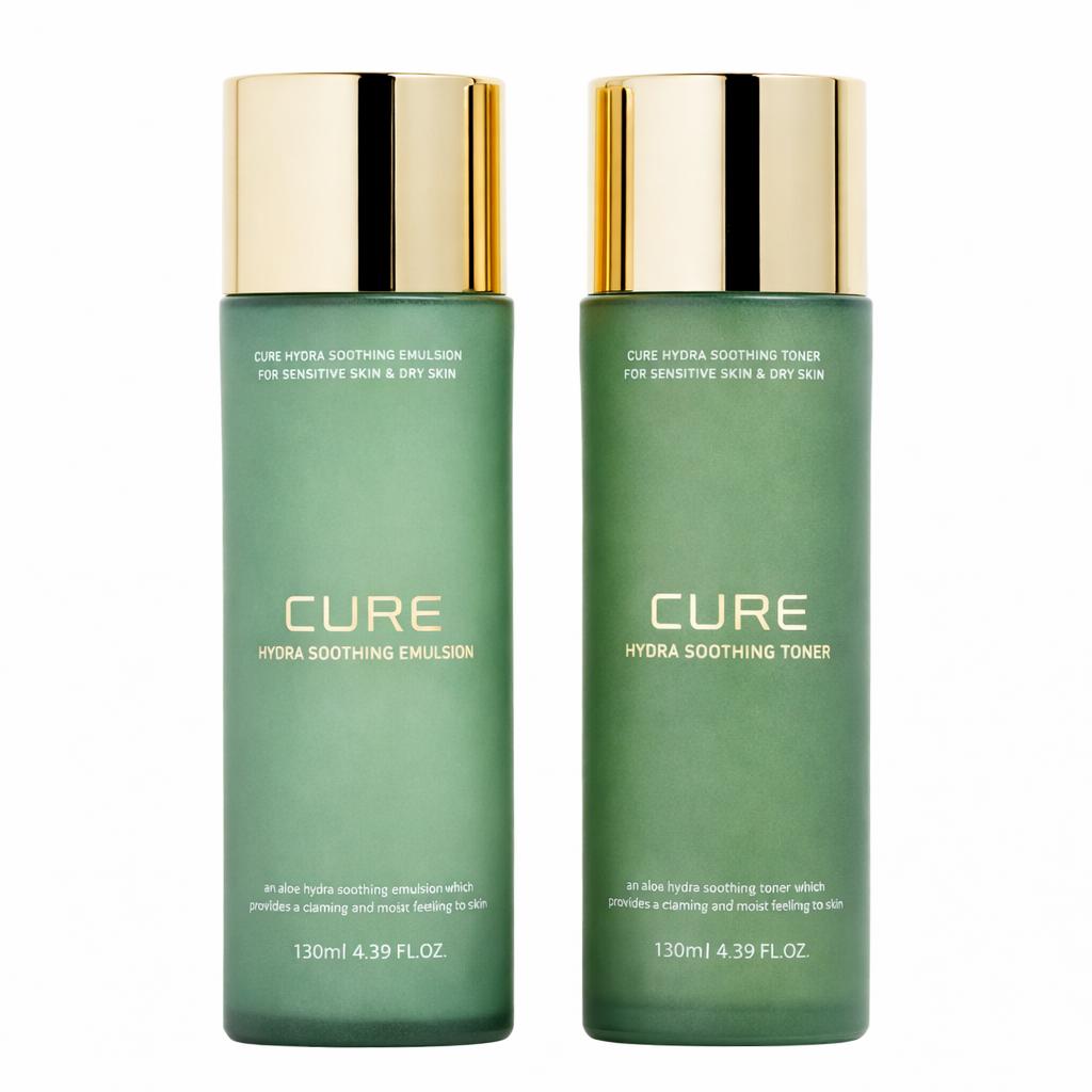 

KIMJEONGMOONALOE CURE Hydra Soothing Toner & Emulsion Set Aloe Hydrating Skincare 130mlx2Set