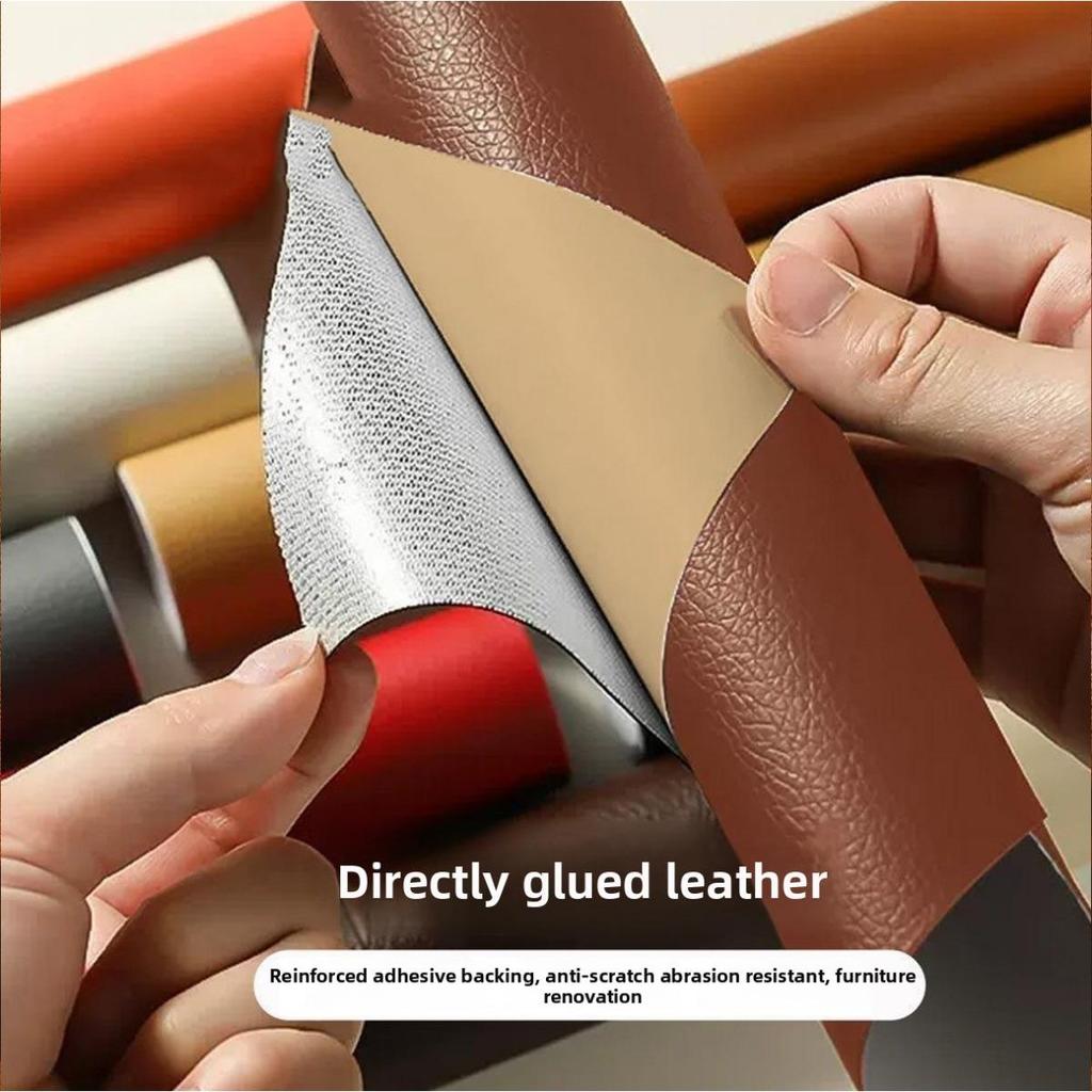 Large Self-Adhesive Faux Leather Repair Patch for Sofas, Car Seats, and More