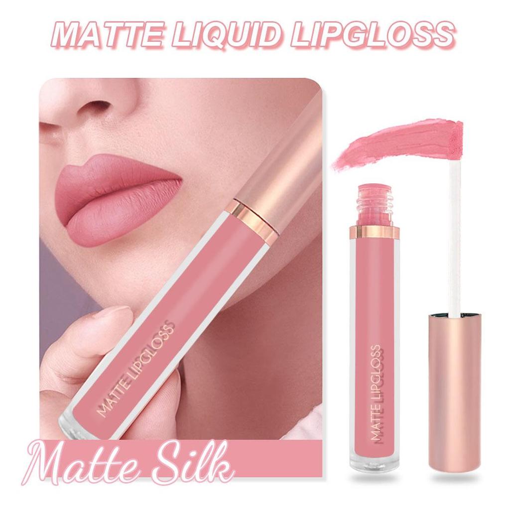 Matte Liquid Lipstick: Ice Cream Velvet, Long-Lasting, Non-Fading Lip Gloss