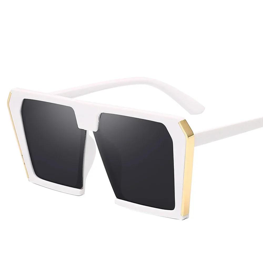 Trend Big Box Square Sunglasses Women'S Brand Designer Retro Sunglasses Female Sunglasses Female Male Universal