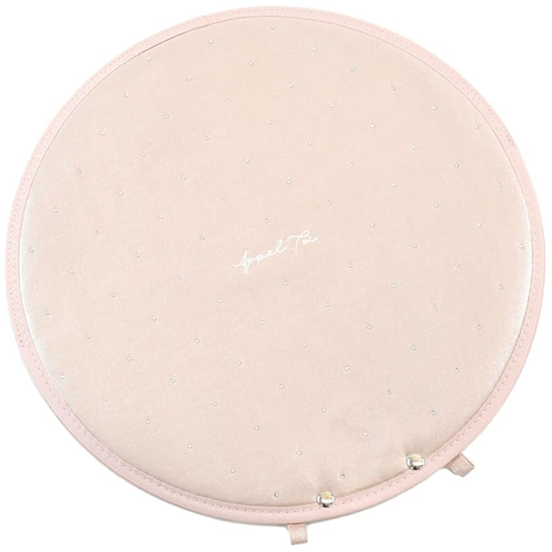 

[AppelToi] pink fan case stone embroidery case storage clear carry fan cover Oshikatsu circle round shape Synthetic leather 332993-16