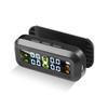 Solar TPMS Tire Pressure Monitoring System 4 Sensors Solar and USB Charging LCD Display Suitable for Car RV SUV MPV and Sedans
