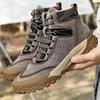 Men Shoes New Genuine Leather High Tops Casual Sport Hiking Shoes Outdoor Sneakers Hot Skidproof Cow Leather Climbing Boots