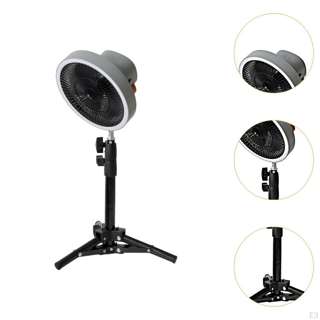 Camping Fan Tent with Tripod Stand Cooling 3 In 1 Speed Desk Desktop for Bed