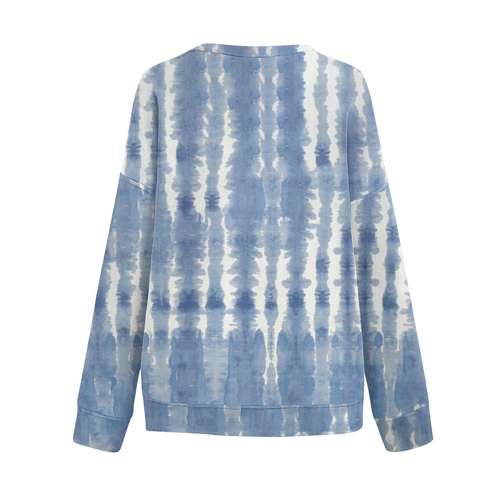 Long Sleeve Shirts For Women Cute Print Graphic Tees Blouses Casual Plus Size Basic Tops Pullover