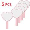 Cute Heart-shaped Handheld Makeup Mirror 5/10pcs Portable Small Kawaii Love Mirror As A Mini Gift for Ladies Princesses Party
