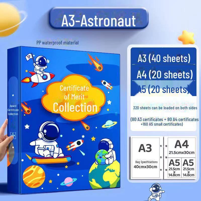 Student A4 Transparent File Folder for Growth Tracking