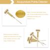 Acupuncture Points Detector Probe Facial Ear Acupoints Spring Needle Massage Roller (Gold)