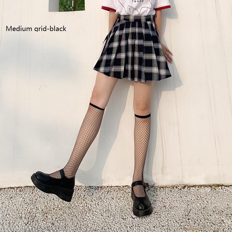 

New Ladies Sexy Mesh Fishnet Stockings Thigh Stockings Black Tube Socks Lolita Socks Bow Stockings One Size