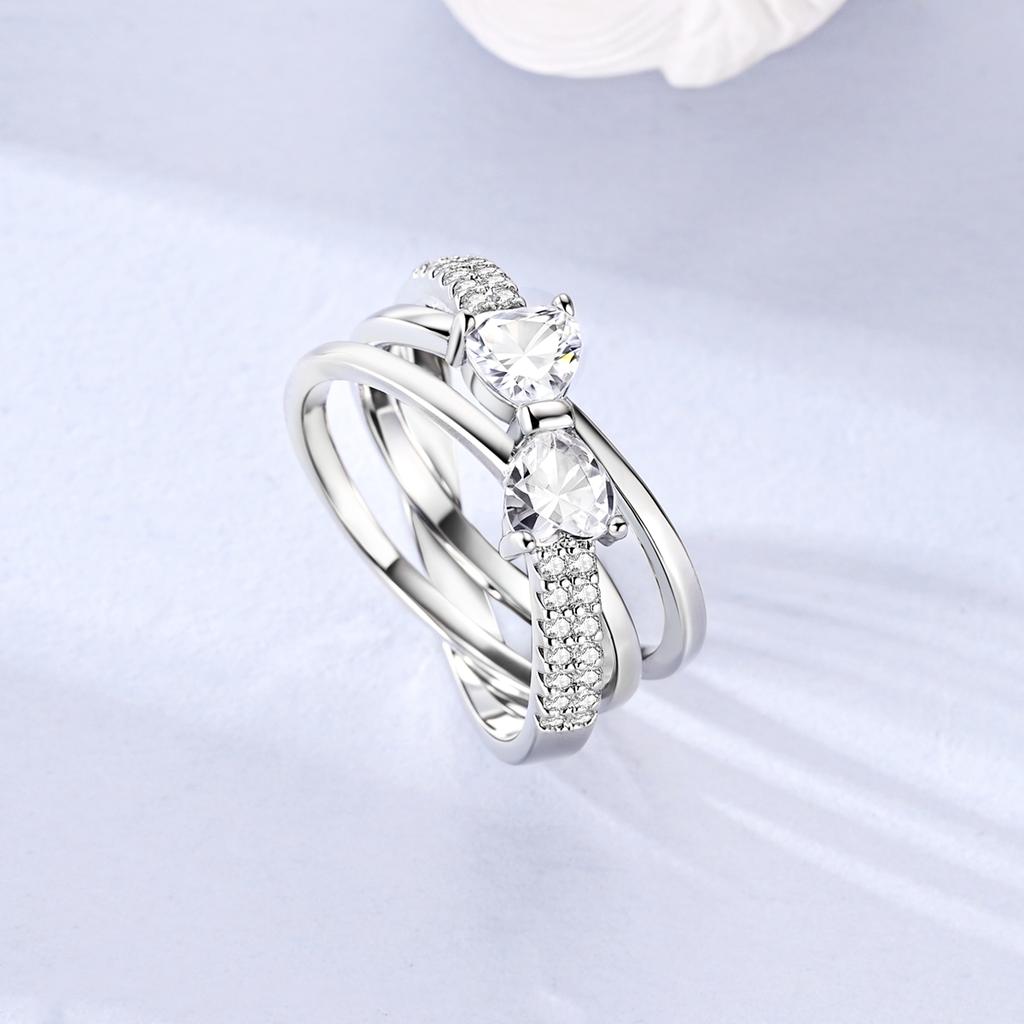 Latest In Genuine Copper Pink Bow Ring Design Simple Ring Zircon Bands Fashion Luxury For Women Party Anniversary Wedding Present Choice